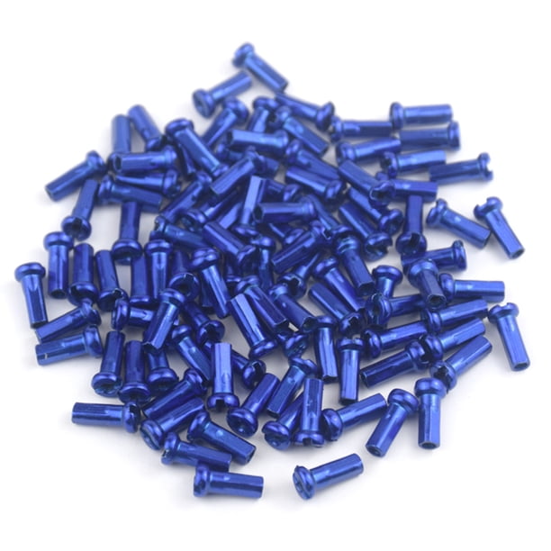 3uds. Nipples Bike Metal para 14G 2mm Radios Piezas de ciclismo de montaña Azul 50pcs