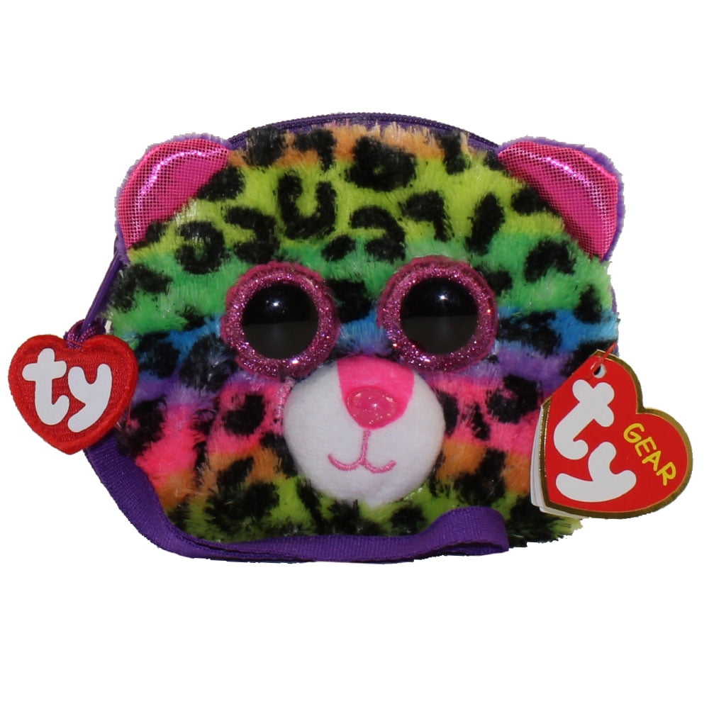 TY Beanie Boos Fashion Dotty Reversible Sequins Wristlet Coin Purse NEW 
