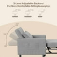 thumbnail image 6 of Recliner Chair,3 in 1 Convertible Sofa Bed with Adjustable Backrest for Office,Bedroom,Light Gray, 6 of 7