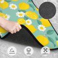 thumbnail image 2 of Daiia Lemons Chamomile Flowers And Leaves Printed Car Floor Mats Set of 4, Durable Non Slip Auto Floor Carpet, Car Interior Carpets Proof Foot Pads Anti-Slip Cushion Automoetive Accessories, 2 of 6