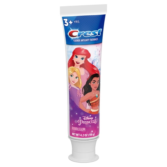 Crest Kids Toothpaste Featuring Disney Princesses, Bubblegum Flavor, 4.2 oz