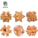 thumbnail image 3 of Rompecabezas de madera, juego de 6, rompecabezas 3d de cubo de madera para niños y adultos, rellenos de bolsas de regalos educativos y favores de fiesta, juguetes de aprendizaje de desarrollo F, 3 of 5