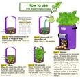 thumbnail image 6 of Potato Grow Bags,3-Pack 10 Gallon Plant Growing Bags Thickened Non-Woven Fabric Pots with Handles, 6 of 10