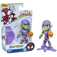 thumbnail image 2 of Marvel Spidey and His Amazing Friends Green Goblin Hero Figure, 4-Inch Scale Action Figure, Includes 1 Accessory, for Kids Ages 3 and Up, 2 of 2