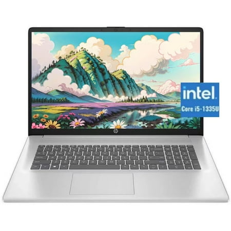 New HP 17 Laptop, 17.3" FHD IPS Display, Intel Core i5 1335U(Beat i7-1255U), 16GB RAM, 1TB SSD, Backlit Keyboard, Numeric Keypad, Wi-Fi 6, Bluetooth, Windows 11 Home Silver