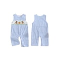 thumbnail image 2 of BemeyourBBs Baby Boy Thanksgiving Romper Turkey Embroidery Round Neck Jumpsuit, 2 of 9