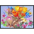 thumbnail image 1 of Carolines Treasures PJC1067MAT New Beginnings Ii Easter Rabbit Tapis Intérieur & Extérieur - 18 x 27 Po., 1 of 4