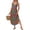 Light Green B, variant on Women's summer long dress, sleeveless with side slits, long gradient vest dress Blue L