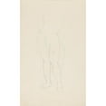 thumbnail image 2 of Adolf Sternschuss 11x14 Black Ornate Wood Framed Double Matted Museum Art Print Titled: Act of Standing Woman (Sketch) (1908), 2 of 5