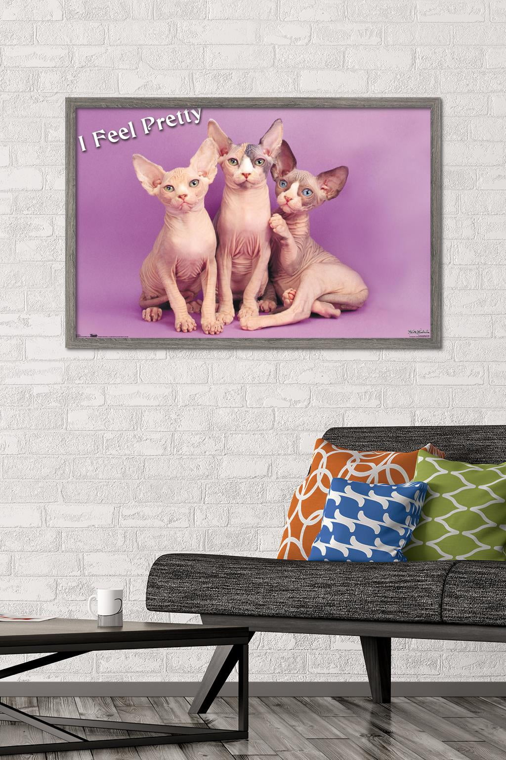 Keith Kimberlin - Kittens - Pretty Kitty Wall Poster, 22.375" x 34" Framed