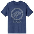 thumbnail image 1 of Game of Thrones Stark Emblem Heather Blue T-Shirt, 1 of 2