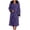 Purple, variant on qolati Soft Robe for Women Warm Long Sleeve Plush Warm Winter Housecoat Spa Towel After Shower Lightweight Fluffy Long Hooded Bathrobe with Pockets