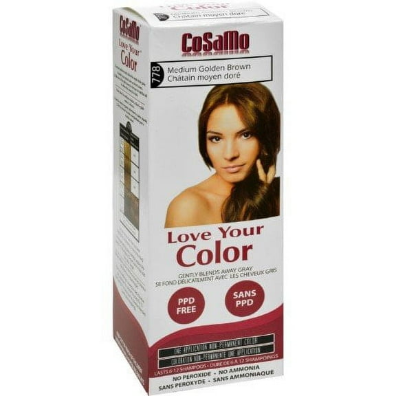 HAIR COLOR,MED GOLD BROWN