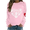 thumbnail image 1 of Birdeem Mode Femmes Imprimé Col Rond Chandail Tops Manches Longues Blouse Confortable Chandail en Molleton, 1 of 1