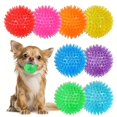 thumbnail image 3 of FNNMNNR 6pcs Durable Dog Toys  Squeaky Balls For Teeth Cleaning & Training - Safe & BPA Free For Small & Medium Dogs!, 3 of 6