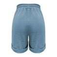 thumbnail image 5 of BKQCNKM Gauze Shorts for Women, Linen Shorts for Women, Wide Leg Shorts for Women, Wide Leg Shorts for Women, Linen Shorts for Women, Sky Blue S, 5 of 5