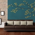 thumbnail image 3 of IDEA4WALL 6pcs Chinese Style Floral Peel and Stick Wallpaper Removable Wall Murals Large Wall Stickers for Home Decoration, 100"x24", 3 of 5
