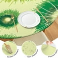 thumbnail image 4 of Green Tie Dye Pattern Round Fitted Tablecloth with Elastic Edge,Dining Table Cover Waterproof,Outdoor Round Tablecloth for Camping,Dining,Indoor and Outdoor, 4 of 7