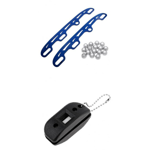 Afilador de cuchillas portátil para patines, reemplazo de acondicionador, para patines de hielo con Azul Zulema Patín de hielo de repuesto