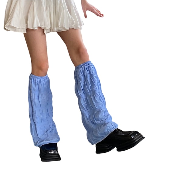 Liacowi Women Women Juniors Leg Warmers Knitted Crochet Harajuku Leg Cover Stockings Kawaii High Heels Boots Long Socks for Party Accessories