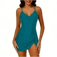 thumbnail image 2 of Antinious Women Dressy One Piece Bikini Outfit Fitted Sports Swim Dress, 2 of 4