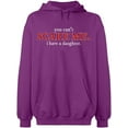 thumbnail image 2 of OXI Hoodie Sweatshirt - You Can't Scare Me, Basic Casual Hoodie for Men's and Women Fleece Hoodie Long Sleeve - Purple 3X-Large, 2 of 3