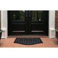 thumbnail image 5 of A1HC Outdoor Doormat, Heavy-Duty Natural Rubber with Drainable Paisley Design, Anti-Fatigue Shoe Scraper, 24" x 39", Black, 5 of 7