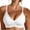 White, variant on Women’s Glitter Trim Strapless Bandeau Wireless Bra Sparkle Elastic Top Bottom Band Built-In Light Pads Wire Free Non-Slip Soft Support Party Wedding Summer Casual Layering Underwear
