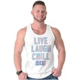 thumbnail image 5 of Live Laugh Chill Icee Logo Retro Tank Top T Shirts Men Women Brisco Brands X, 5 of 6