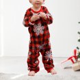 thumbnail image 2 of Traje de pantalones largos familiares Traje de ropa de dormir a cuadros de estilo navideño con estampado de alce informal FLhrweasw Nuevo, 2 of 7
