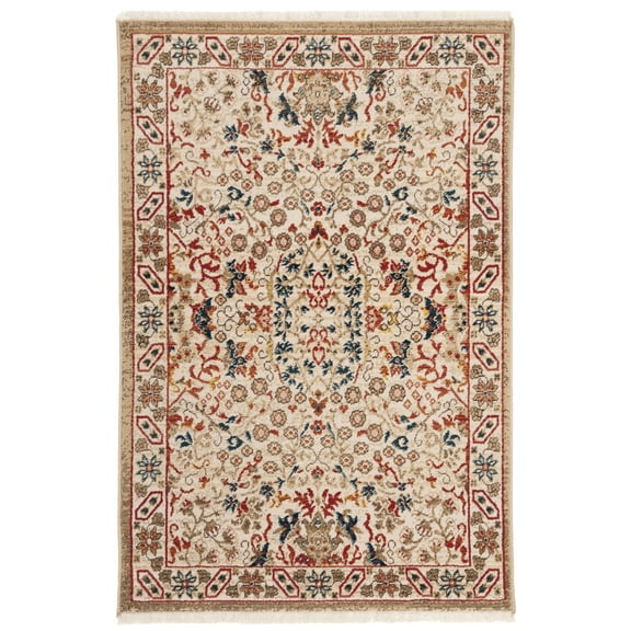 SAFAVIEH Kashan Twyla Oriental Area Rug, Ivory, 4' x 6'
