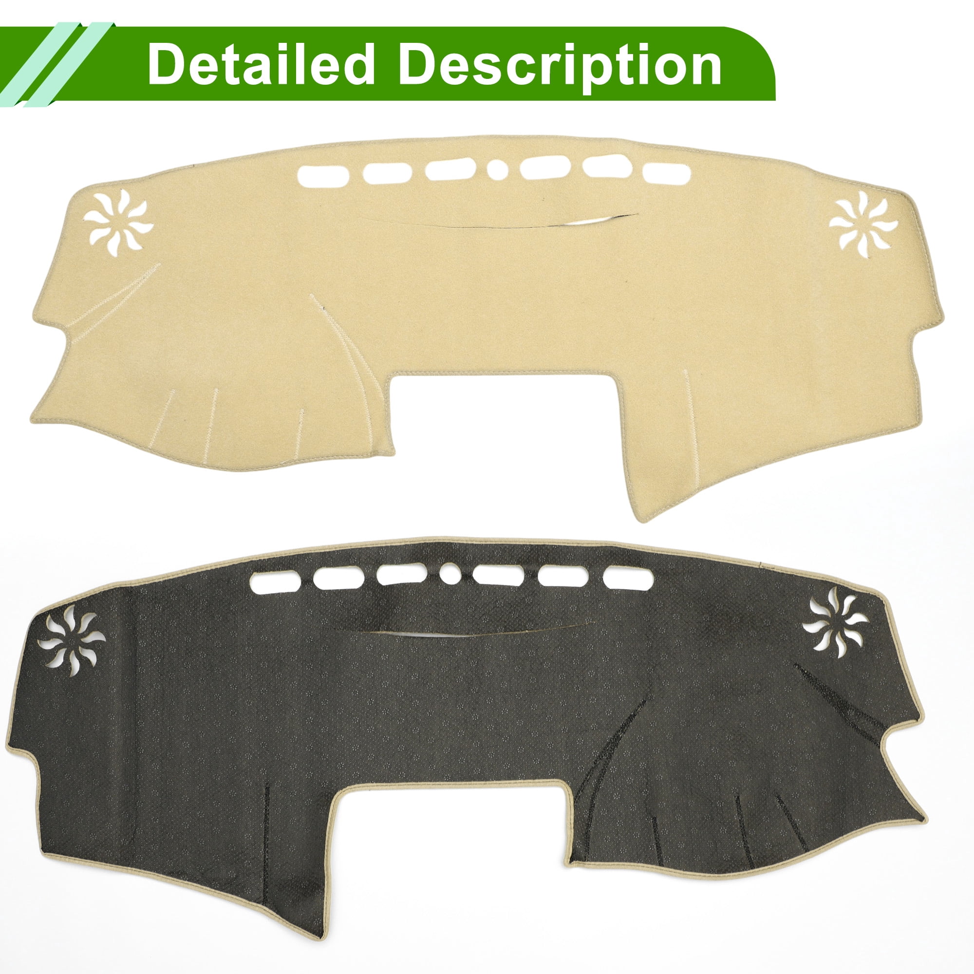 Dashboard Cover for Toyota Camry 2007-2011 Non-Slip Interior Dash Cover Mat Polyester Silicone