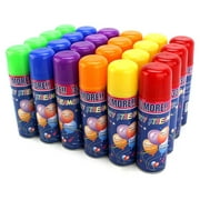 24 Pack of Party Silly String Spray for Kid's Events/Celebrations, Perfect for Children's Paerties
