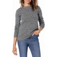 thumbnail image 1 of walmart Essentials Chandail à Col Rond à Manches Longues pour Femmes, Coupe Classique, Toucher Doux, 1 of 8