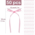 thumbnail image 2 of AUR 50pcs Pink Satin Ribbon Bows Twist Tie Bows Decor for Cake Balloons Crafts Glass Gift Wrapping Coquette Birthday Baby Shower Bachelorette Party (Pink), 2 of 13