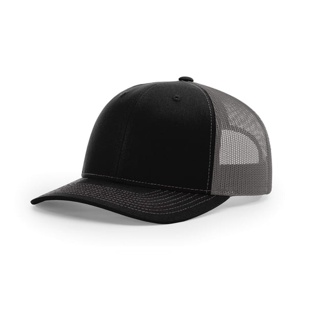 Gorra de béisbol Richardson 112 Trucker Snapback Split Black