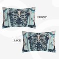 thumbnail image 2 of Picia Butterflies Skull Bows Pattern Plush Pillow Case – Soft and Cozy Cushion Cover, Hypoallergenic Throw Pillow Case for Home Decor-20"x30", 2 of 6
