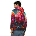 thumbnail image 4 of Kdxio Colorful Stone World Print Men Hoodies Casual Hoodies for Men with Zip Pockets Full Zip Long Sleeve Sweatshirt Sports Hooded Jacket-X-Large, 4 of 5