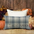 thumbnail image 5 of Blue Striped Farmhouse Throw Pillow Covers 12x20 Inch Set of 4 Stripes Buffalo Plaid Pumpkin Pillows Decorative Autumn Thanksgiving Decorations Modern Throw Pillows Cushion Case F029-12, 5 of 5