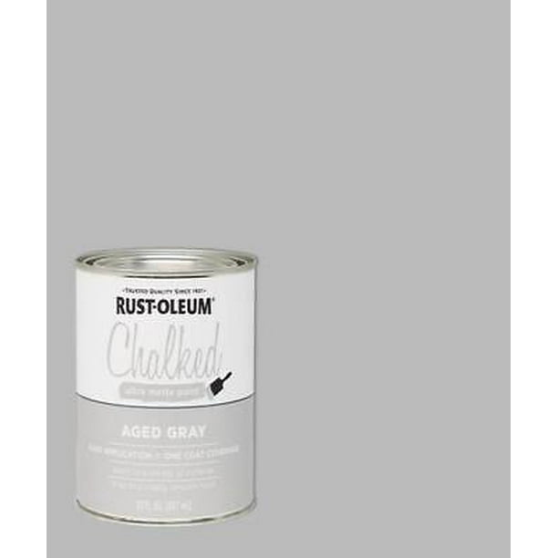 RustOleum Chalked Ultra Matte Aged Gray WaterBased Acrylic Chalk