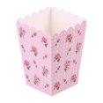 thumbnail image 2 of MasteelfCA 12 Pcs Boîtes de Maïs Soufflé Vintage à Fleurs de Roses Bonbons Collation Impression Boîte à Friandises Décoration de Mariage Mini Fête Faveur en Papier (Rose), 2 of 7