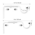 thumbnail image 2 of Tineasur 2-Pack Adjustable Curtain Rod Brackets 18-22mm White Drapery Holders for Window Treatments, 2 of 7