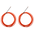 thumbnail image 1 of 2PCS 4mm 5 Meter Orange Guide Device Nylon Electric Cable Push Pullers Duct Snake Rodder Fish Tape Wire, 1 of 9