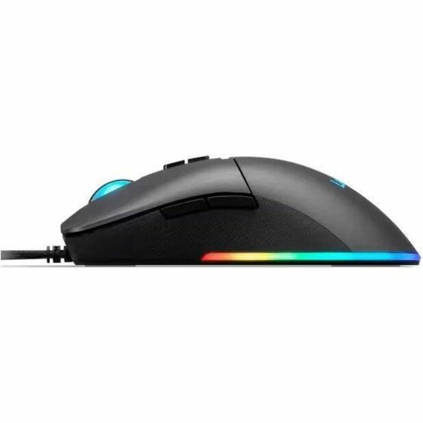 Lenovo M210 RGB Gaming Mouse - Optical - Cable - Gray - USB Type A - 8000 dpi - 7 Button(s) - Symmetrical - 1