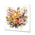 thumbnail image 2 of Designart "Vibrant Yellow Minimalism in a Bouquet I" Floral Metal Wall Decor, 2 of 5