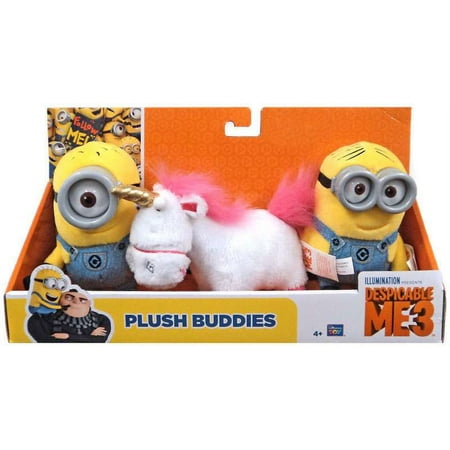 Despicable Me 3 Plush Buddies [Carl, Dave & Fluffy]