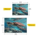 thumbnail image 5 of WOBOGO Sea Turtle Puzzle Challenge 1000 Piece Jigsaw Suitable for Game Night Finished Size 29.5 x 19.7in, 5 of 9