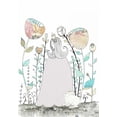 thumbnail image 2 of Ogren, Sarah 14x18 White Modern Wood Framed Museum Art Print Titled - Princess and the Rabbit, 2 of 4