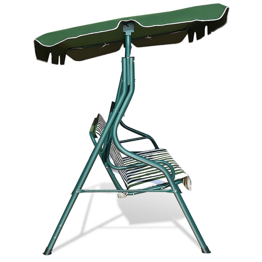 Aimee Lii 3 Seats Patio Canopy Swing, Swing Chair Outdoor, Green Aimee Lii 3 Seats Patio Canopy Swing, Swing Chair Outdoor, Green