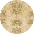 thumbnail image 1 of Ahgly Company Indoor Round Abstract Gold Abstract Area Rugs, 4' Round, 1 of 6